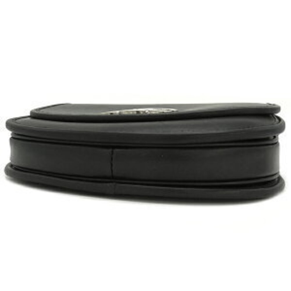 Celine Besas Triomphe Shoulder Bag Black Calfskin Flap Crossbody Bag - Picture 3 of 9
